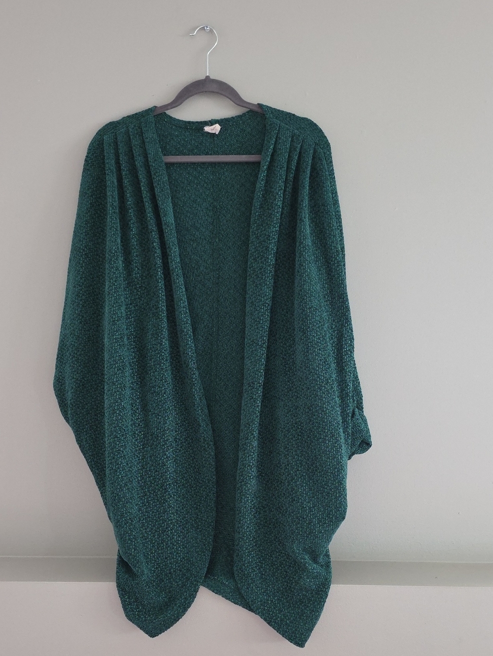 FLAWLESS Deep Green Open-Front Women’s Cardigan